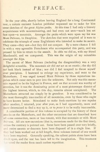 Pag. 3 - Edward Whymper, Scrambles Amongst the Alps in the years 1860-'69, J.B. Lippincott & Co., Philadelphia 1872 - Ex Libris Gian Mario Navillod.