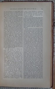 Edward Whymper, Scrambles Amongst the Alps in the years 1860-’69, J.B. Lippincott & Co., Philadelphia 1872, pag. 85 - Ex Libris Gian Mario Navillod.
