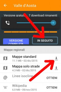 Tap su IN SEGUITO e tap su Mappe standard