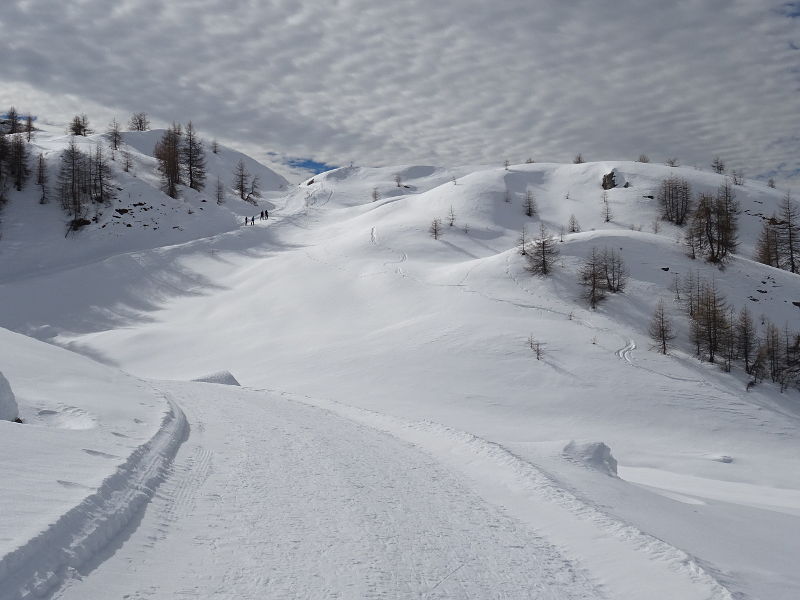 Il Col Champlong di Chamois sotto la neve - Foto di Gian Mario Navillod.
