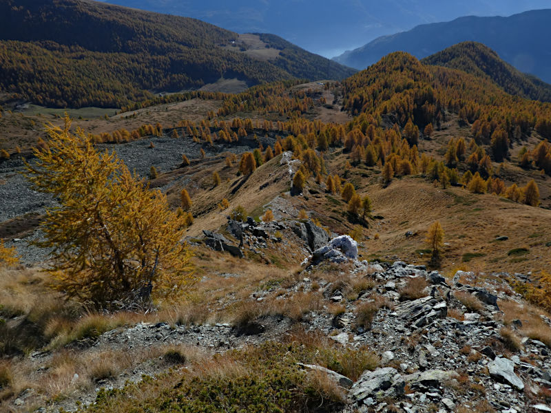 Cresta sud del Monte Tantané di La Magdeleine in autunno - Foto di Gian Mario Navillod