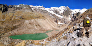 Il lago che ha preso il posto del ghiacciaio del Lys - Foto 2024 di Gian Mario Navillod.