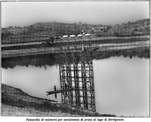 Lungo la Via Francigena - Le saracinesche di presa del lago di Bertignano - Foto pubblicata su Sincronizzando rivista mensile di elettricità e varietà.