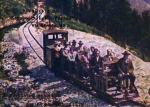 Il trenino a scartamento ridotto Promoron - Perrères (da Sincronizzando rivista mensile di elettricità e varietà, novembre 1930)